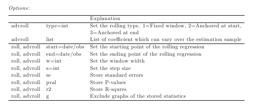 rolling regression command options.png