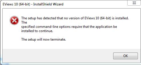 EViews 10 install error.JPG